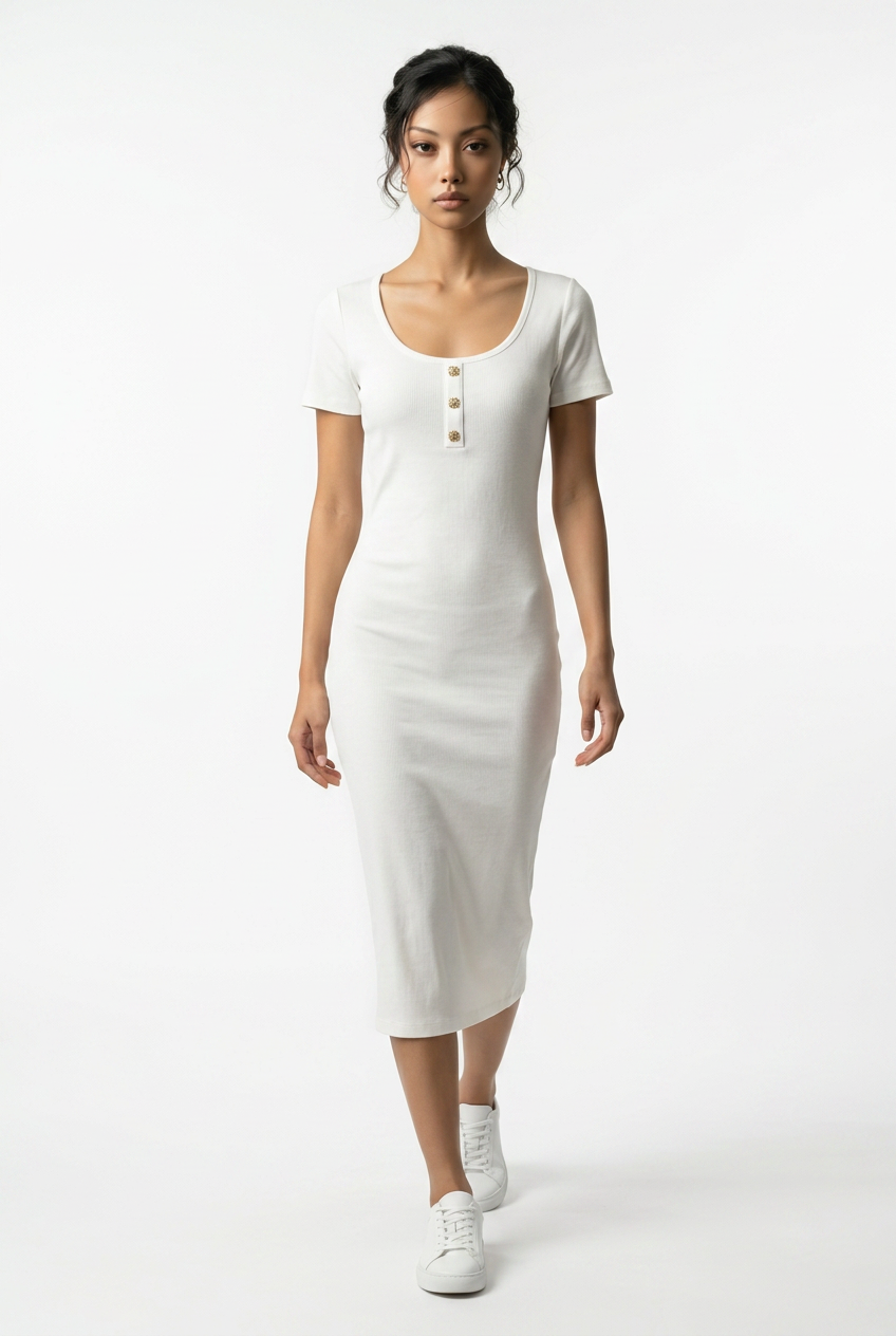 White Cotton Dress