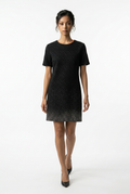 Short Sleeve Black Dress