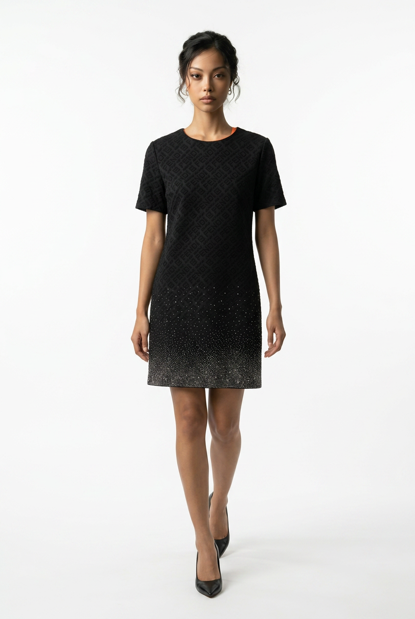 Short Sleeve Black Dress