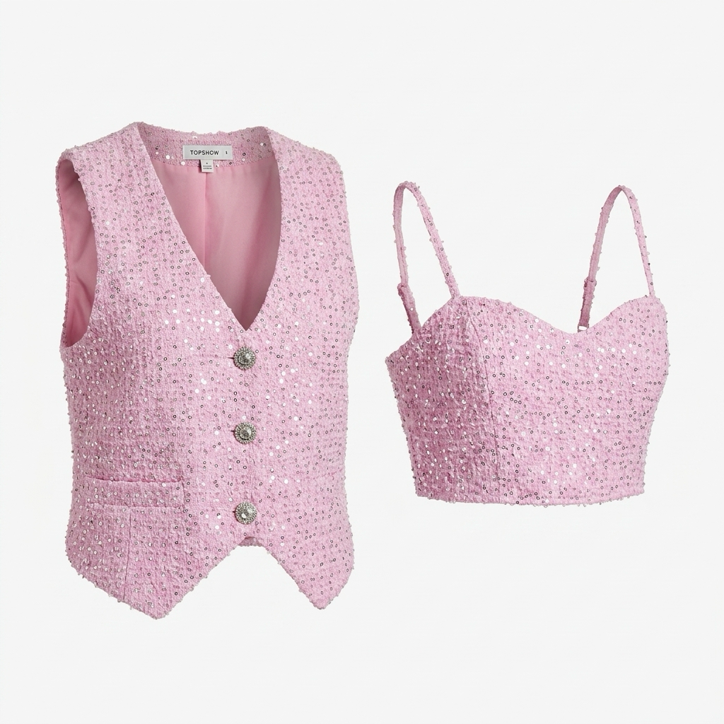 Vest Jeans with Bra