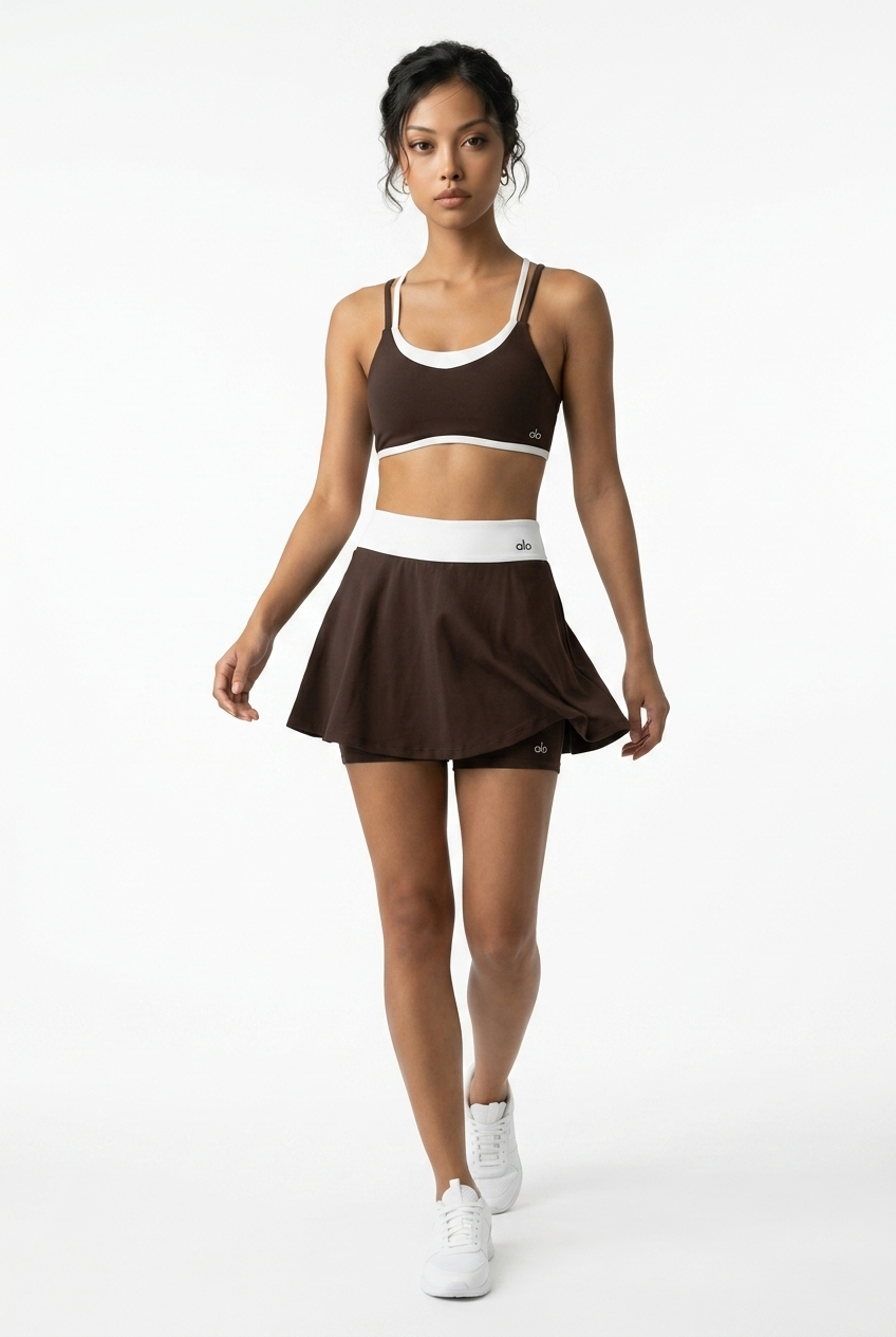 Yoga Set with short under skirt