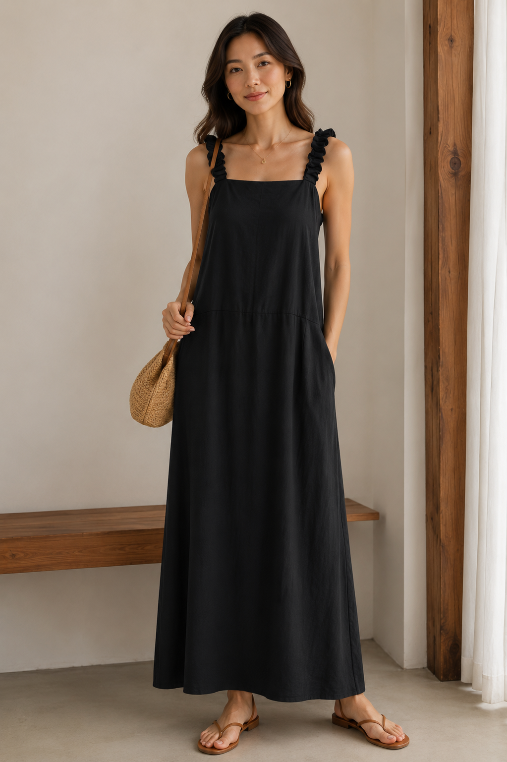 Linen Dress Non Stretched