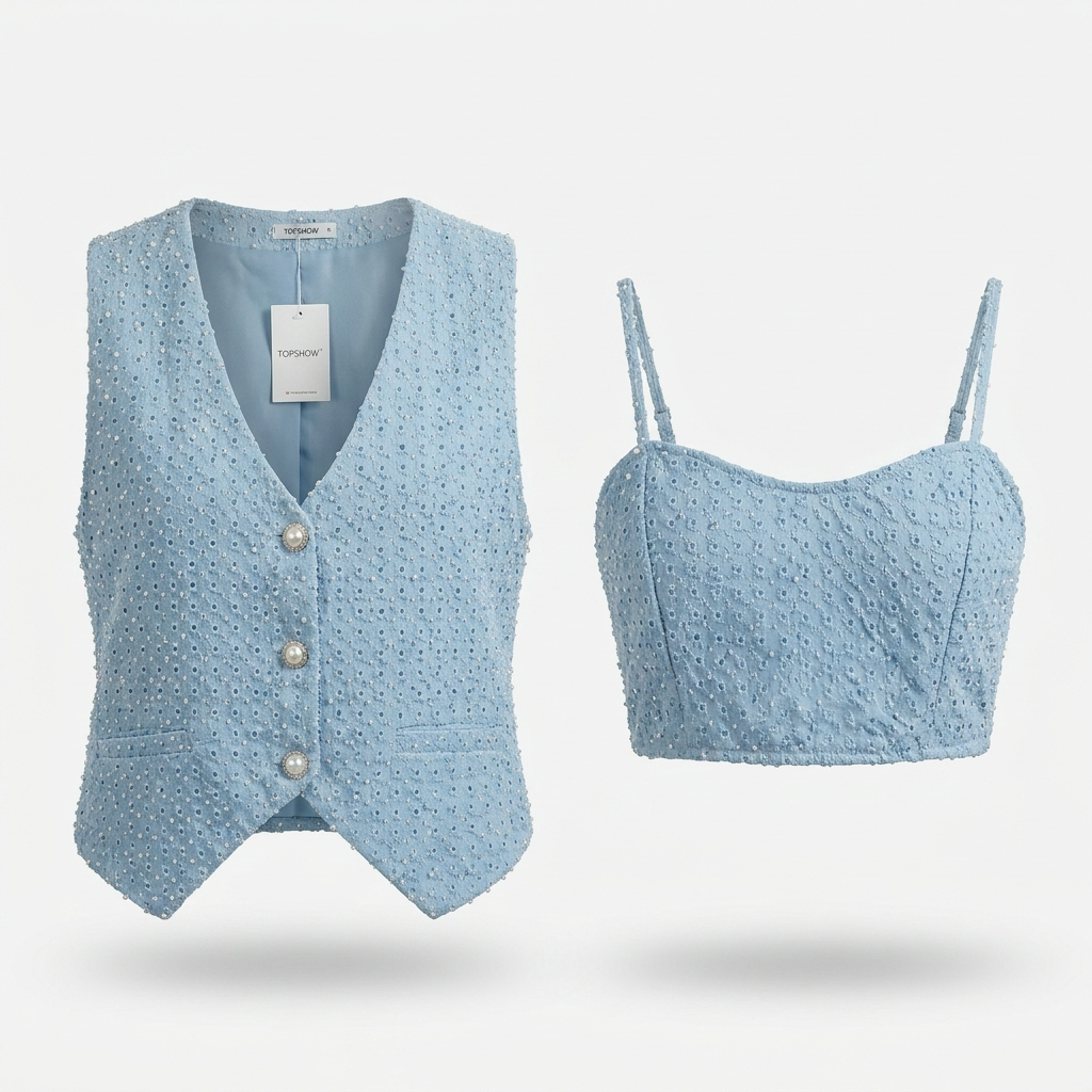 Vest Jeans with Bra