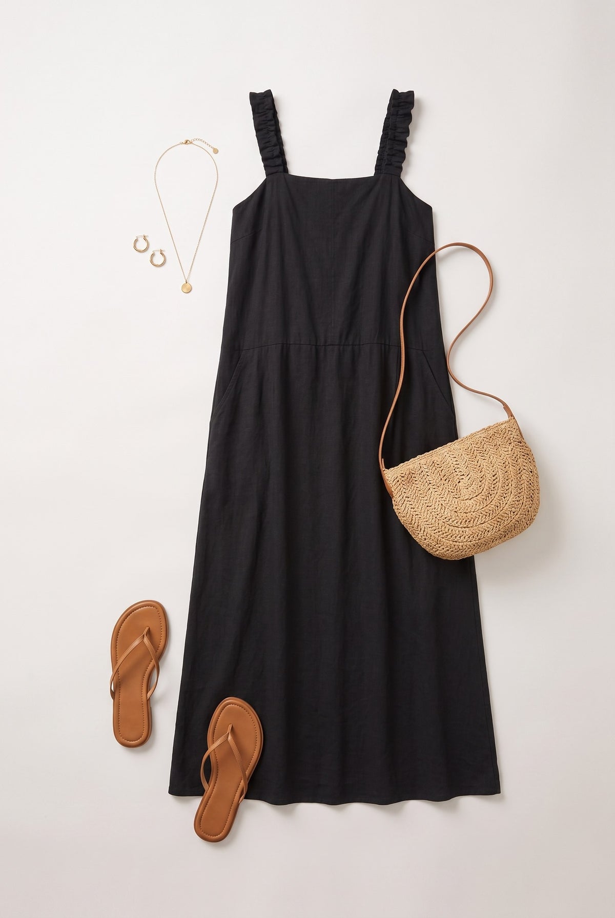 Linen Dress Non Stretched