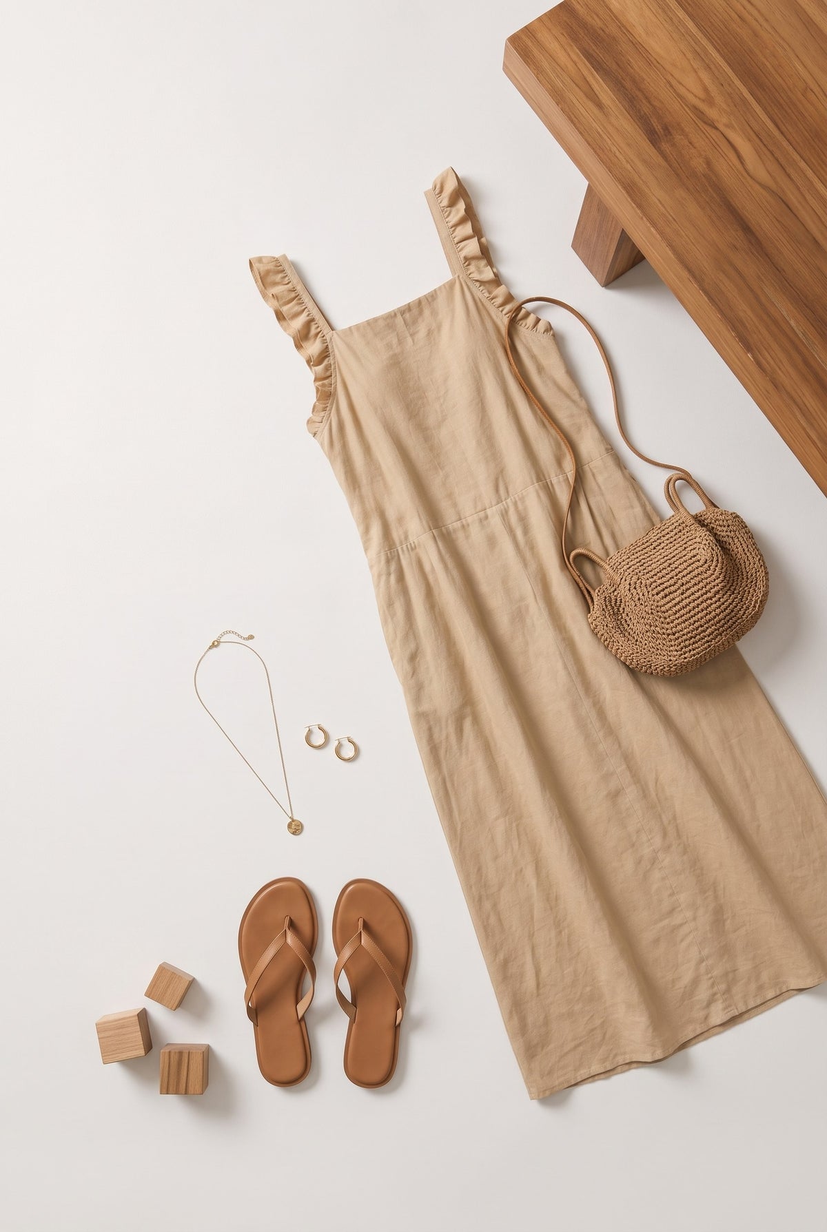 Linen Dress Non Stretched